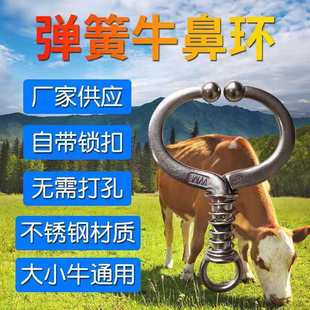 New Spring-Type Bull Nose Pliers Stainless Steel Piercing Pliers Bull Nose Ring Bull Clamp Traction Buckle Bull Nose Ring