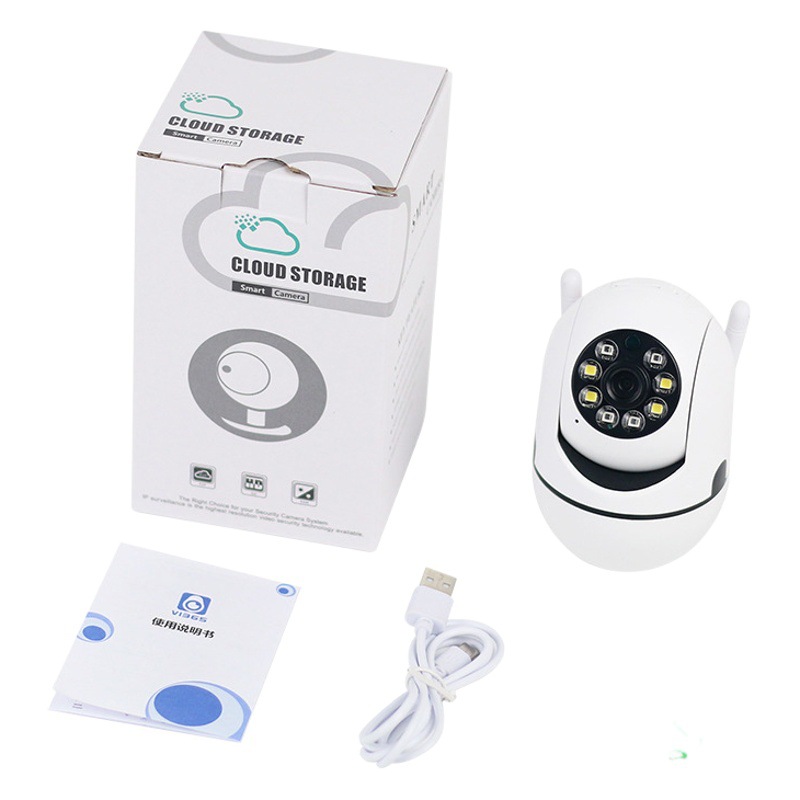 A7 inalámbrico WiFi cámara de vigilancia de seguridad 360 grados de visión nocturna remoto HD interior y exterior de la cámara montada en la pared