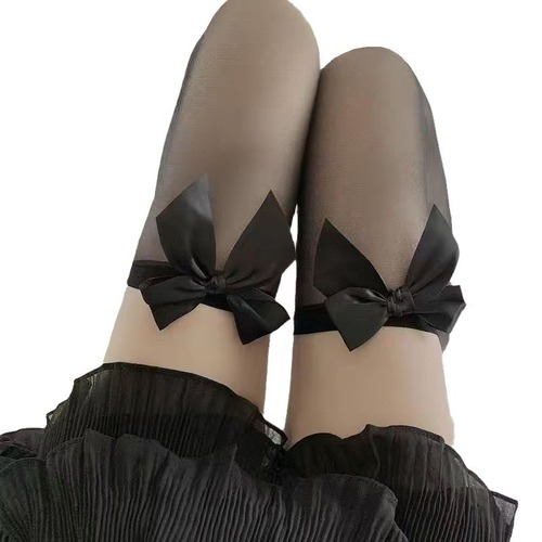 Black silk letter thin sexy love suspender stockings all-in-one manufacturer fishnet stockings pure lust style over-the-knee socks pantyhose wholesale