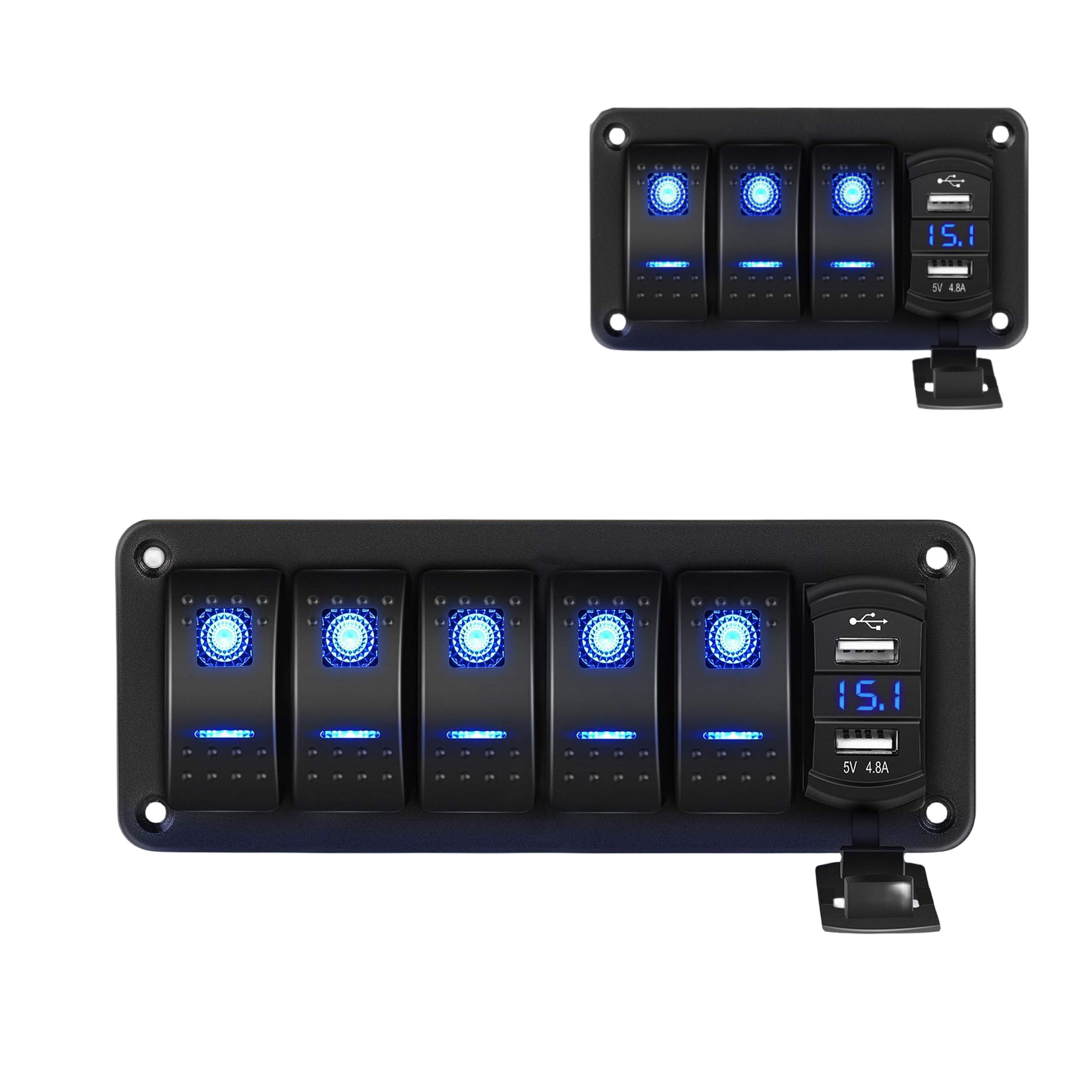 Yacht Panel Waterproof Switch Modification Accessories Rv Electrical Control Panel Marine Yacht Fog Light Switch Combination