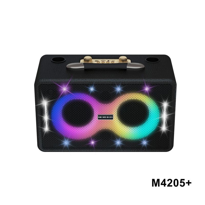 BOOMS BASS M4205 Bluetooth スピーカー カード ポータブル ハイパワー屋外サブウーファー ワイヤレス ポータブル カラオケ|undefined