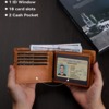 Capacious short leather wallet, wholesale