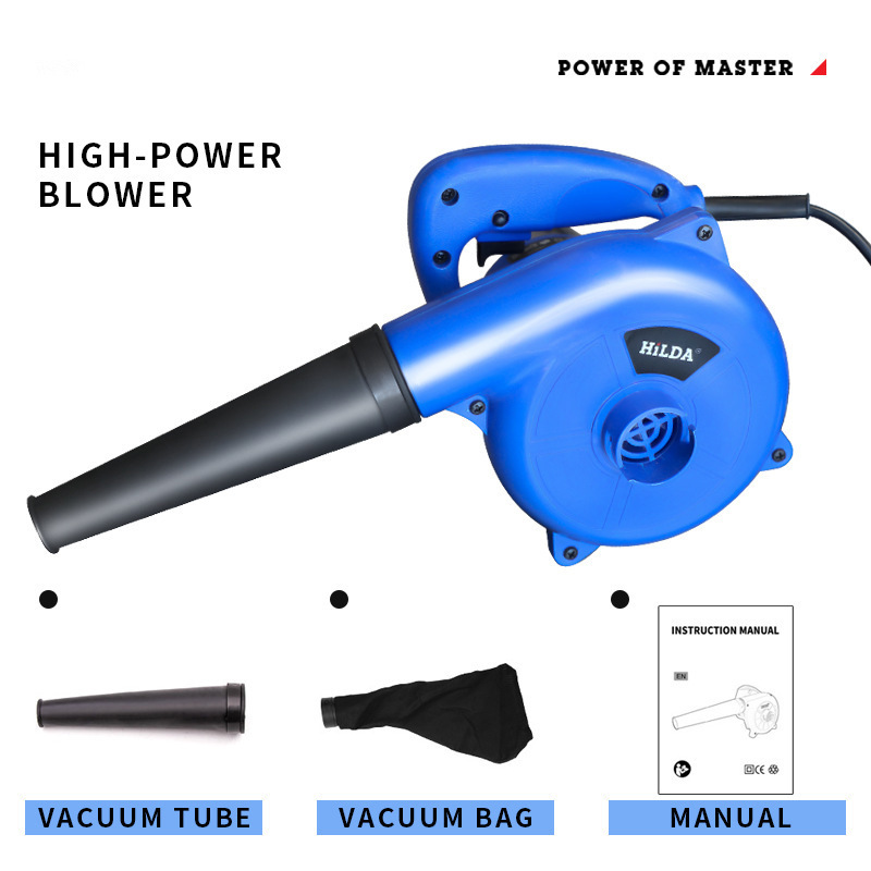 High-Power Industrial Blower, Handheld Electric Blower, Leaf Blower, Dual-Purpose Blower and Dust Collector