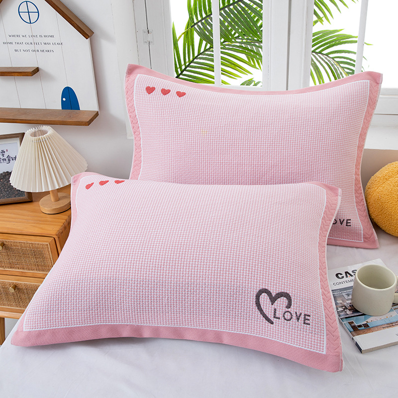 紗布多層枕巾棉成人學生兒童情侶家用柔軟舒適四季大枕巾廠家批發