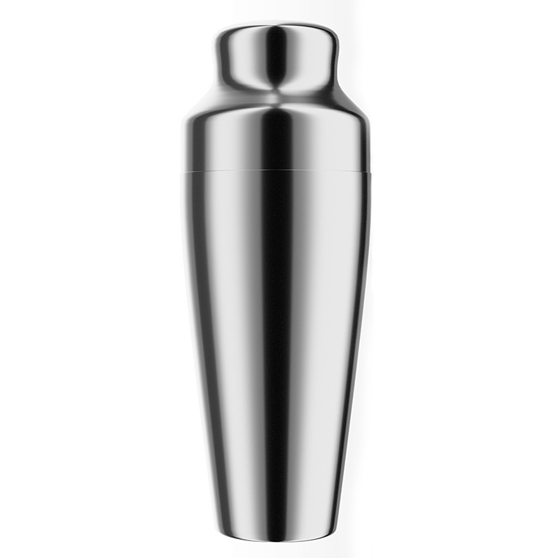 Acero inoxidable estilo francés mezclador de dos secciones shaker bar shaker taza de cóctel