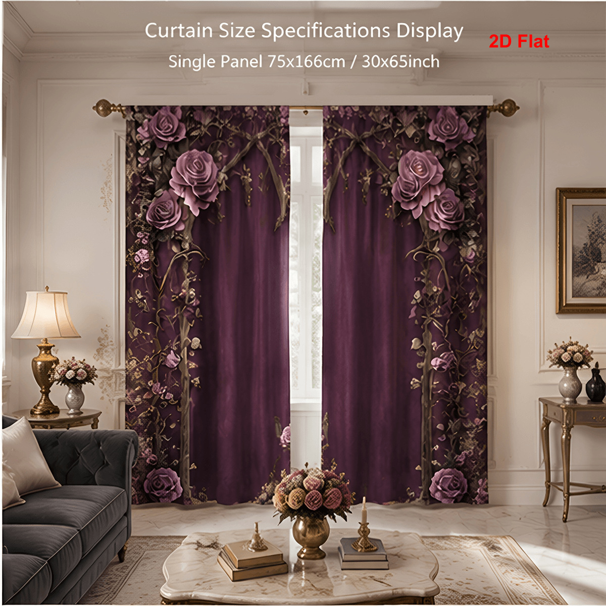 Cortina POD personalizada transfronteriza sala de estar para diseñar cortinas de impresión digital cortinas de decoración europea y americana cortina de tela gruesa image 29