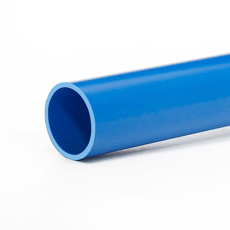PVC water supply pipe material adhesive water supply pipe blue gray white water supply pipe fittings