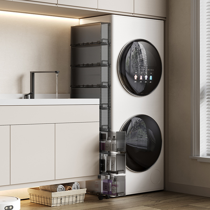 12/13cm浴室用トイレット収納棚トイレ防水シーリング引き出し式超狭い隙間収納ラック