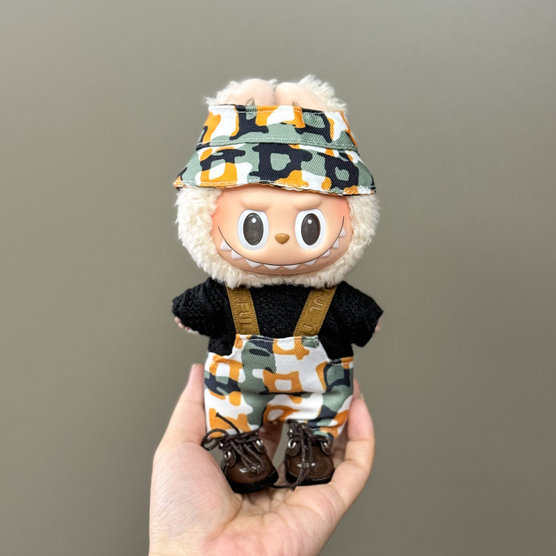 【衣類のみ】ラブブ labubu ベビー服 17cm ペンダント 1代目・2代目 ビニールぬいぐるみ 服セット|undefined