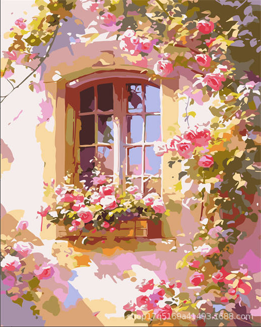 Pintura al óleo digital DIY pintura al óleo hecha a mano para colorear lona núcleo de pintura acrílica serie de estilo explosivo al por mayor y al por menor