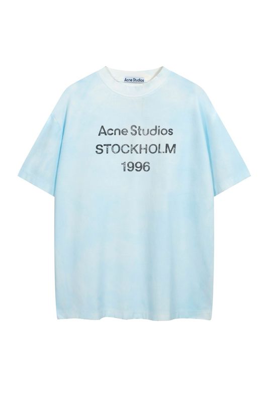 跨境专供高品质AC1996字母印花水洗做旧轻奢潮牌宽松男女情侣T恤|undefined