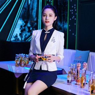 酒吧ktv包厢服务员管家工作服夜总会公主少爷服酒店前台咨客工装-阿里巴巴