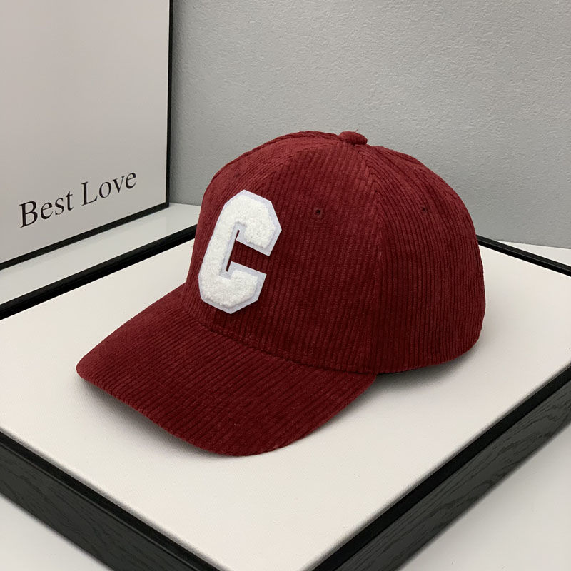 Mode Cord Baseball Kappe Damen Buchstabe C Snapback Hut Frauen Einkaufen Dress Up Einstellbare Casual Caps Hip Hop Hüte – Detail 10