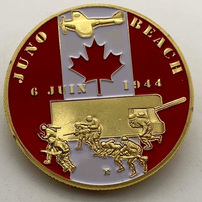 定制徽章金币枫叶坦克跳伞纪念章 收藏币定做硬币金币纪念币|ms