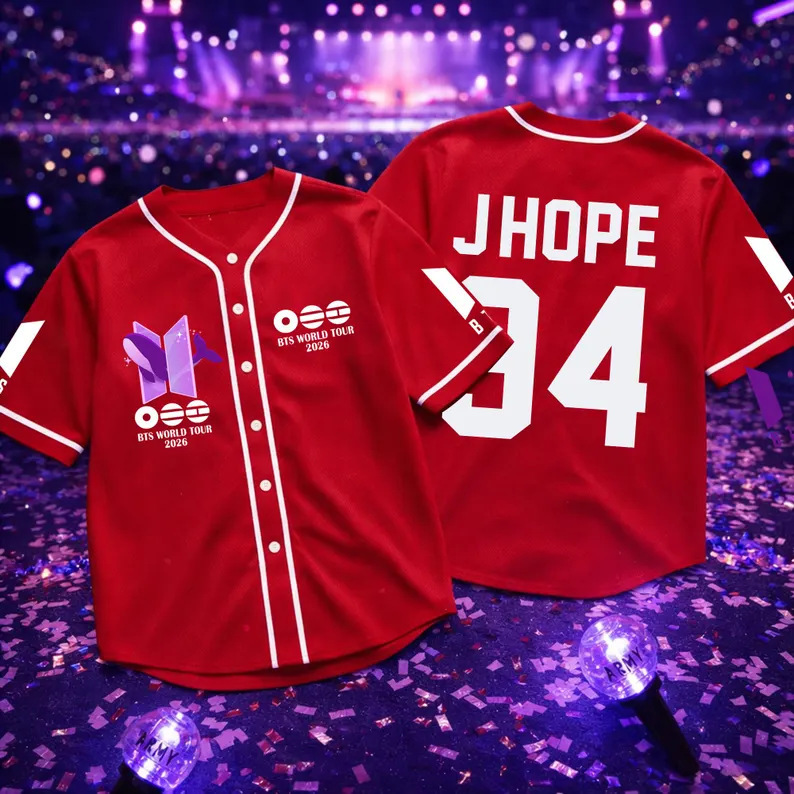 Cross-Border Independent Site 2026 Korea Bts Same Style Jersey Competition Baseball Uniform Sports Casual Wear Cross-Border Independent Site 2026 Korea Bts Same Style Jersey Competition Baseball Uniform Sports Casual Wear