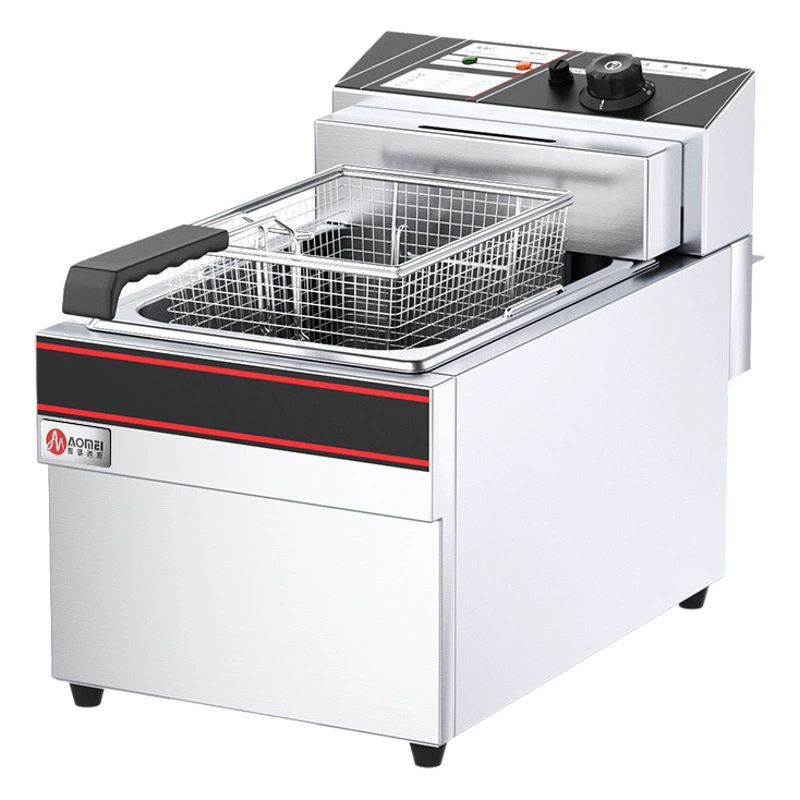 Коммерческая фритюрница Коммерческая электрическая фритюрница для жареного теста жареная струна картофель фри фритюрница большой емкости электрическая фритюрница Заводская розетка