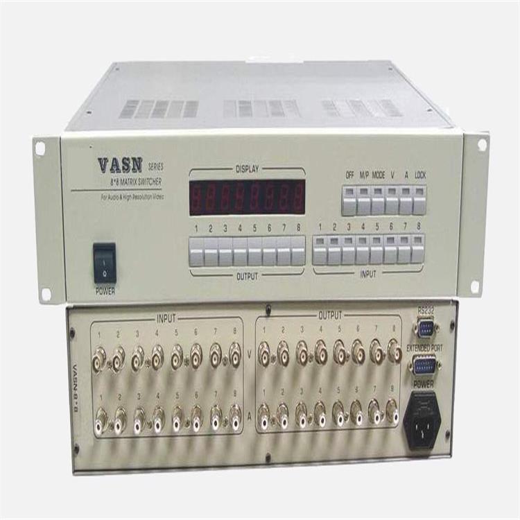8进8出视音频矩阵切换器型号:LG555-VASN-8*8 库号：M56977