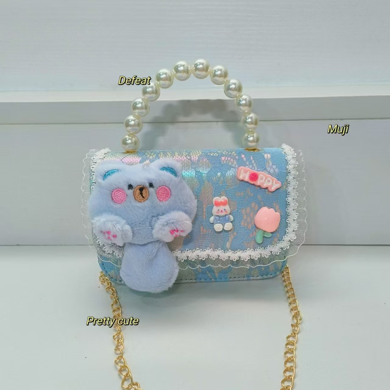 Bolso de perlas bolso de mochila bolso accesorios bolso de gato bolso de niños bolso de cadena bolso cuadrado bolso de Año Nuevo billetera para chicas