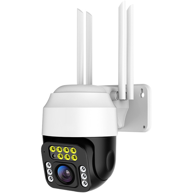 Monitor de visión nocturna de 360 grados, cámara inalámbrica de alta definición, monitoreo para el hogar, exterior, interior, cámara de red 4g