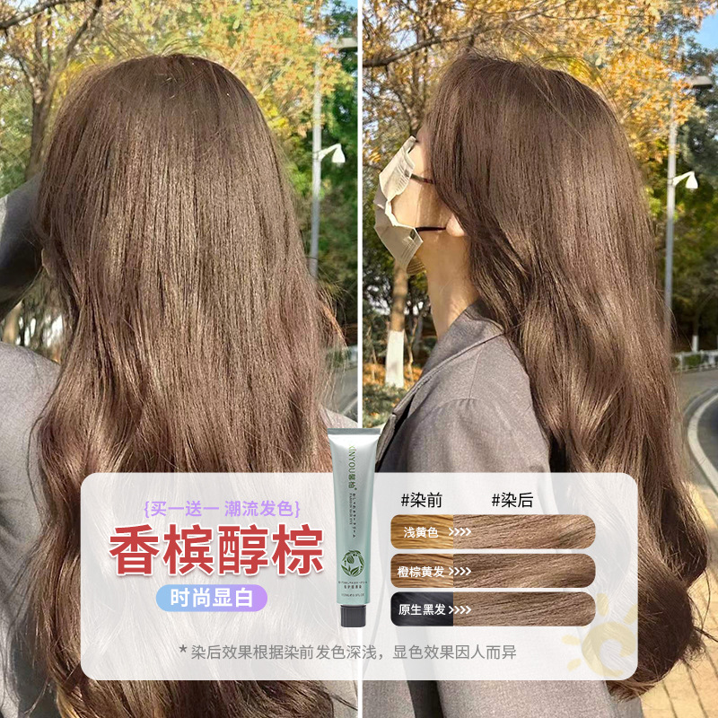 샴페인 브라운(머리 염색 도구 포함)