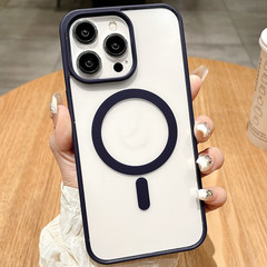 適用iphone15pro max磁吸手機殼14pro簡約15亞克力12蘋果13外貿11