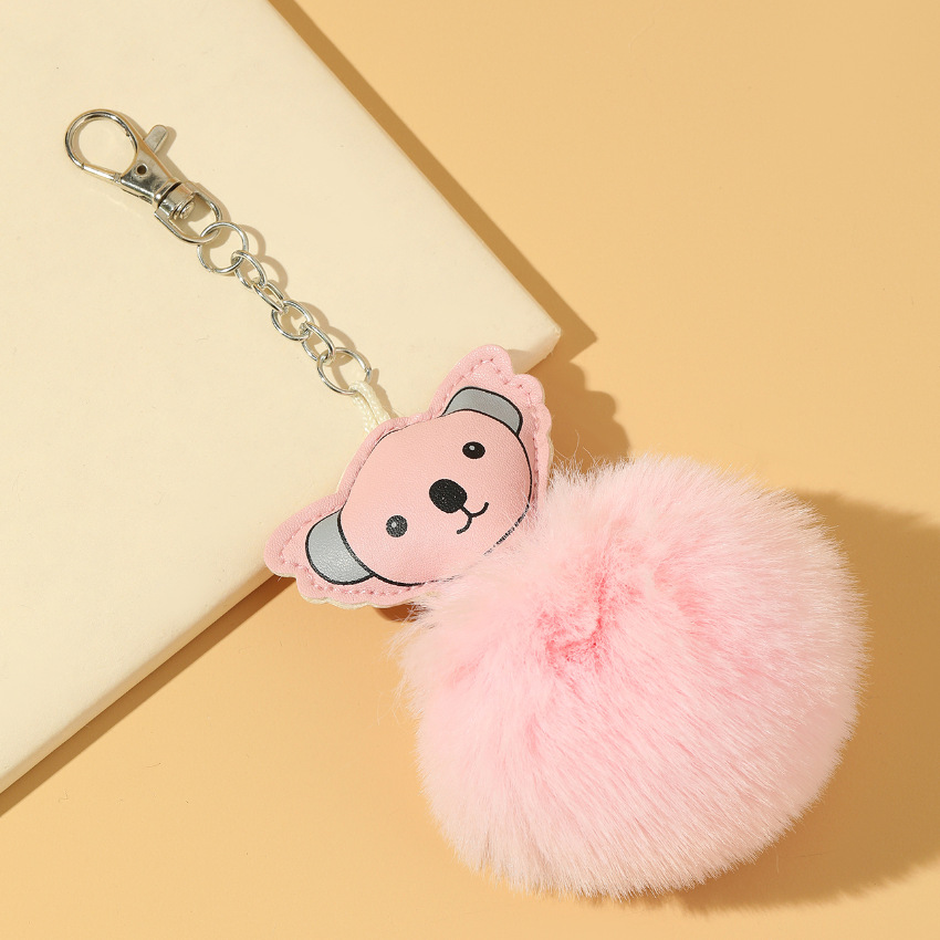 25g Weight Lobster Trigger Clasp Closure Clasp Closure Type Keychain Classification 1 Piece Quantity Holiday, Daily Occasion Imitation fur, Alloy Material Animal Pattern Unisex Gender Cartoon Style, Cute Style 1 Piece Cartoon Style Cute Animal Imitation Fur Alloy Unisex Lobster Trigger Clasp Closure Keychain 3