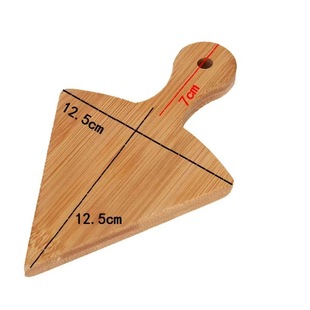 Bamboo Round Pizza Plate Kitchen Double-Sided Available Cutting Board Restaurant Hotel Solid Wood Steak Fruit Dinner Plate