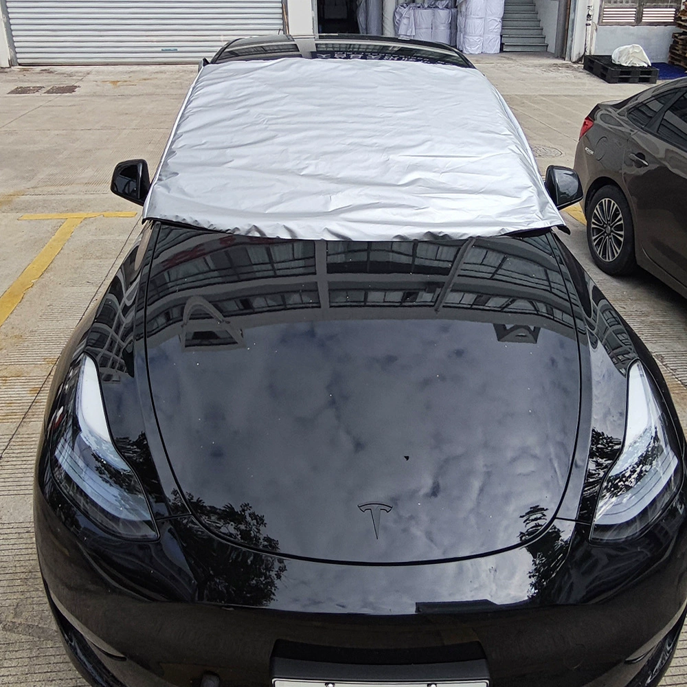 Толстая двухсторонняя серебряная окраска 100% затенение для кемпинга лобовое стекло крышка MODEL Y солнцезащитный козырек 19-24