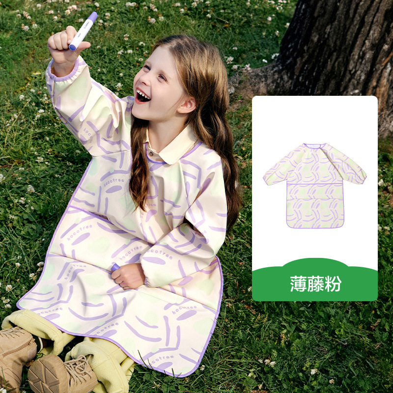KK árbol delantal impermeable para niños, pintura de ropa para niños, ropa para niñas, ropa para bebés, pintura para artistas