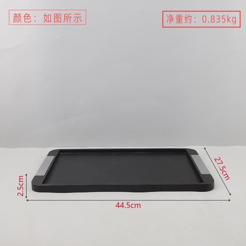 Black 44.5*27.5*2.5cm wooden model without horse hair