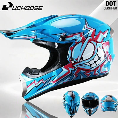 Motorcycle Safety Supplies — sun-protective riding helmet - sky-blue-sun-and-moon-s