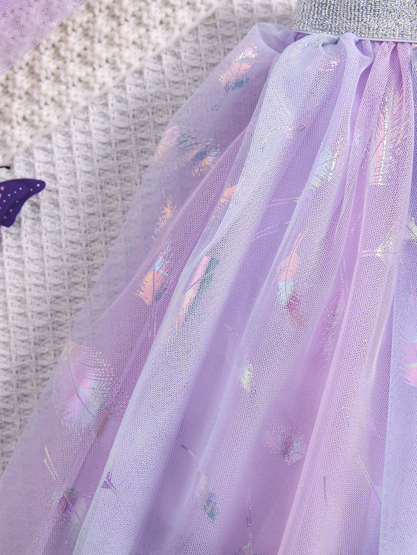 Niñas primavera y verano nuevo estilo extranjero vestido de malla universal coreano gradiente esponjoso vestido de la princesa Aisha mujer image 2