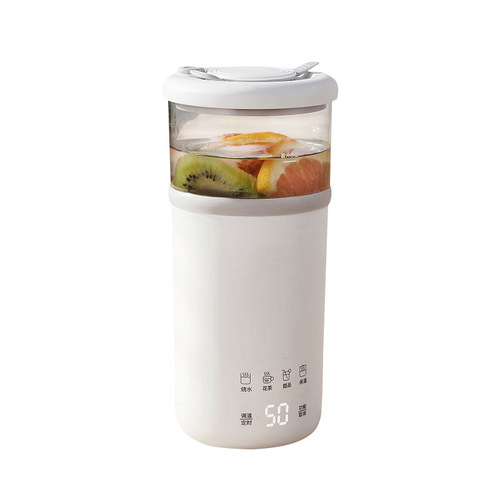 Smart Health Cup for Office Dormitory with Multi-Stage Temperature Control, Insulation, Portability, Water Boiling, and Slow Cooking, Small Electric Cup
