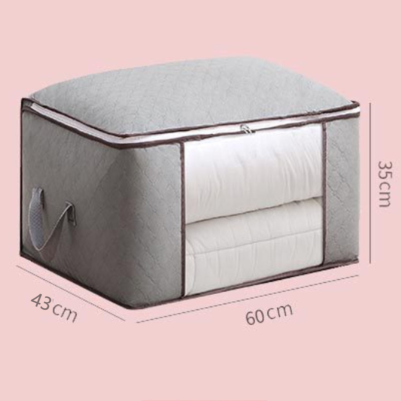 Bolsa de almacenamiento de edredón debajo de la cama armario ropa acabado bolsa plegable móvil caja de almacenamiento de edredón