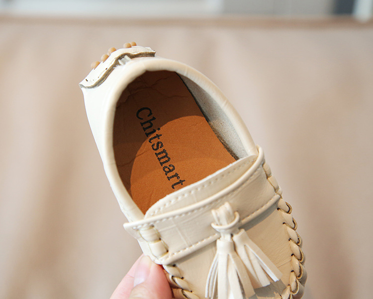 Korean version of children's casual bean 2022 autumn new one foot baby shoes for boys and girls_voghion.com