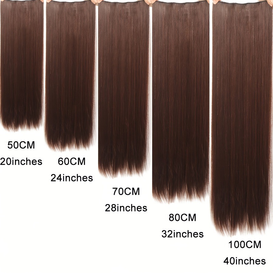 Pelucas europeas y estadounidenses transfronterizas cinco tarjetas extensiones de cabello pelucas de cabello largo recto una pieza de clip extensiones de cabello al por mayor en stock