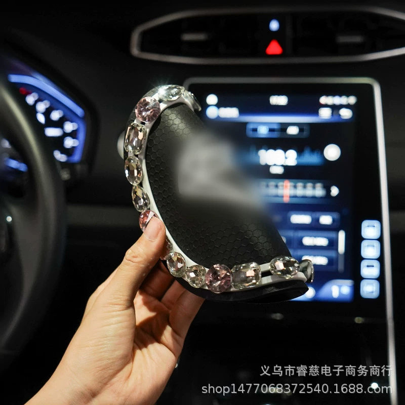 Car anti -sliding cushion cartoon diamond -mounted mobile phone pad in the cushion meter setting pad car cushion car with interior ornament cushion