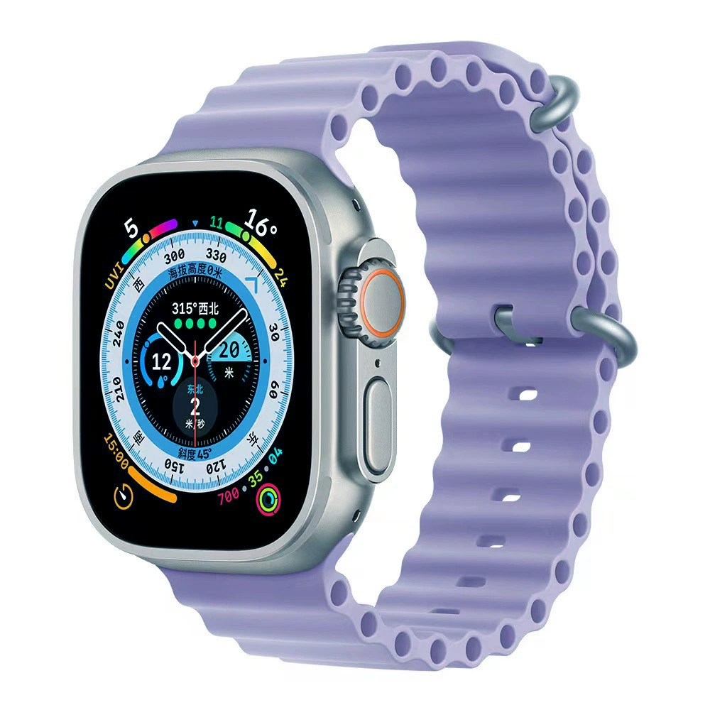 [Готовый запас и отправка в тот же день] Подходит для Apple Watch 8 Apple Ocean silikon strap Ultras8