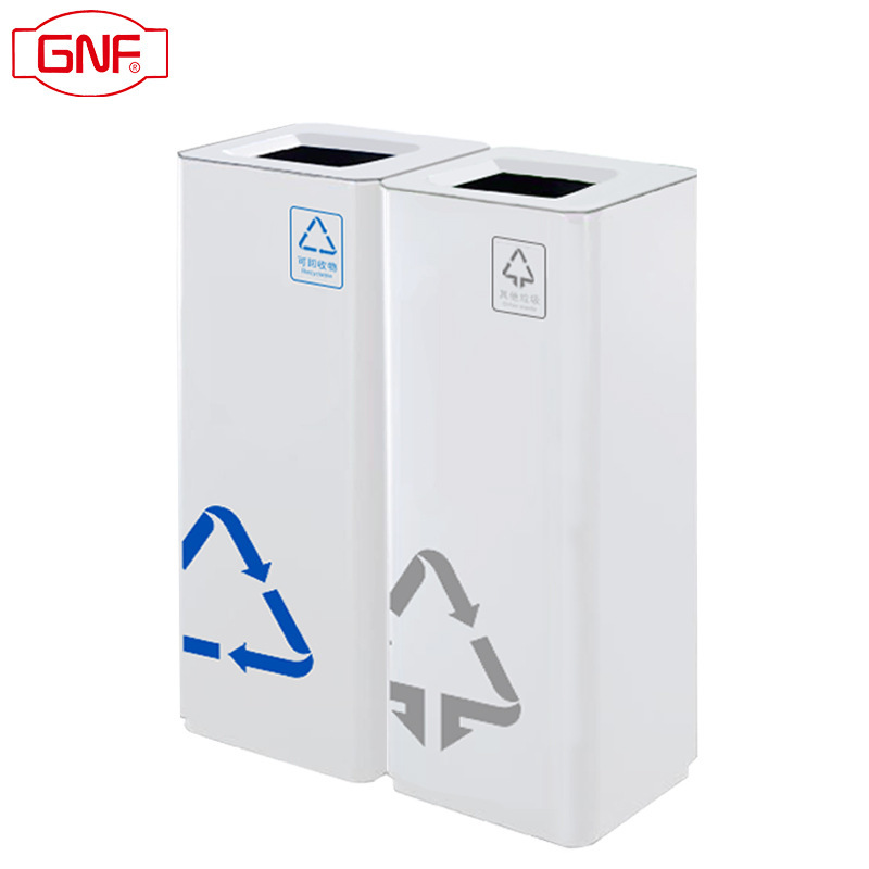 GNF White sorting uncovered trash can Square commercial large capacity shopping mall hotel Subway restaurant building 4S shop GNF White sorting uncovered trash can Square commercial large capacity shopping mall hotel Subway restaurant building 4S shop