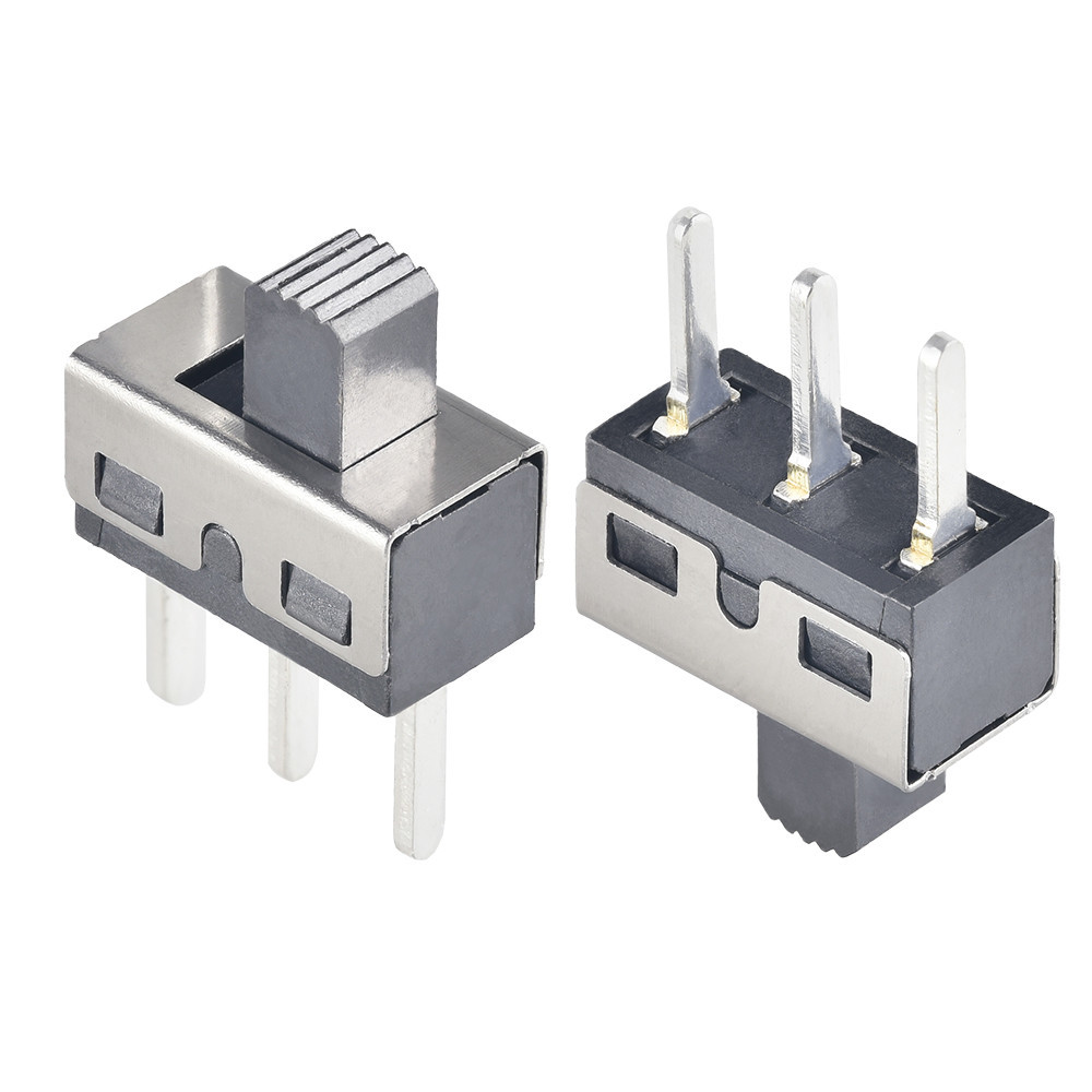 SS12D06 SS12D10 5MM柄高 2档3脚 大电流拨动开关 直/弯脚红