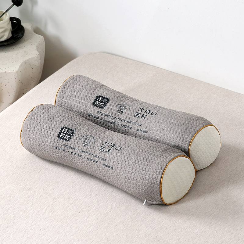 Daliangshan 타르타리 메밀 베개 원통형 - 갈색