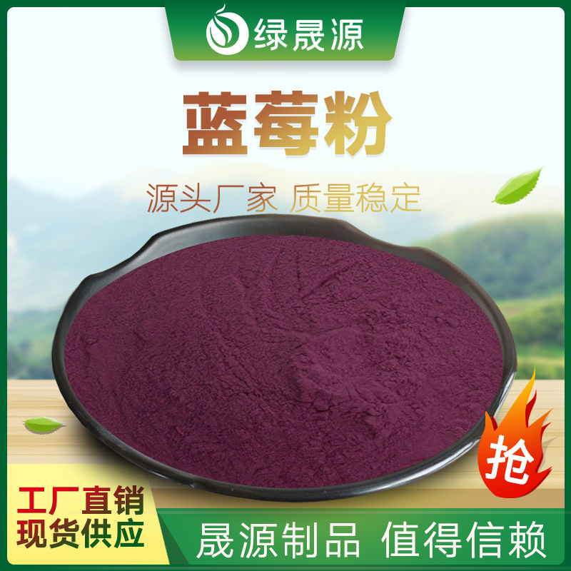 蓝莓粉 水溶性蓝莓果汁喷粉 蓝莓浓缩果汁粉 固体饮料代餐粉
