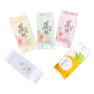 Pineapple cake packaging bag English thickened soil pineapple cake cotton paper bag food packaging paper bag 100 Wholesale