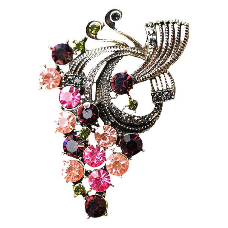 Elegante broche colorido elegante ins moda personalidad retro elegante traje suéter ramillete Accesorios