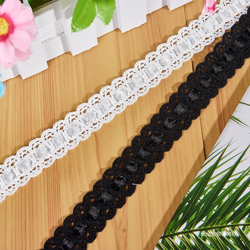 现货新品可穿丝带彩色棉线蕾丝花边服装辅料宠物服饰女装系带绣花|undefined