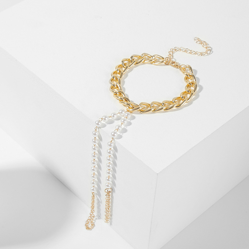 Accessoires De Bijoux Longs De Perle De Bracelet De Chaîne D&#39;alliage Créatif De Mode display picture 3