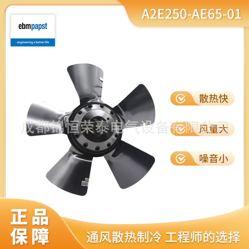 ebmpapst轴流风机A2E250-AE65-01远程监控风扇VVY0250X2MGS