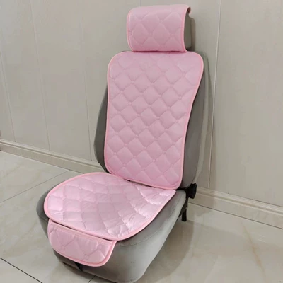 short plush small waist | Seat cushion, seat cover - diamond-cherry-blossom-pink-square-pad-small-waist-backrest-1-piece