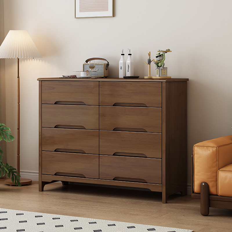 Nórdico tres cuatro cinco seis ocho armarios de caja de madera maciza dormitorio armario de almacenamiento minimalista moderno armario de cajones de sala de estar armario de almacenamiento contra la pared
