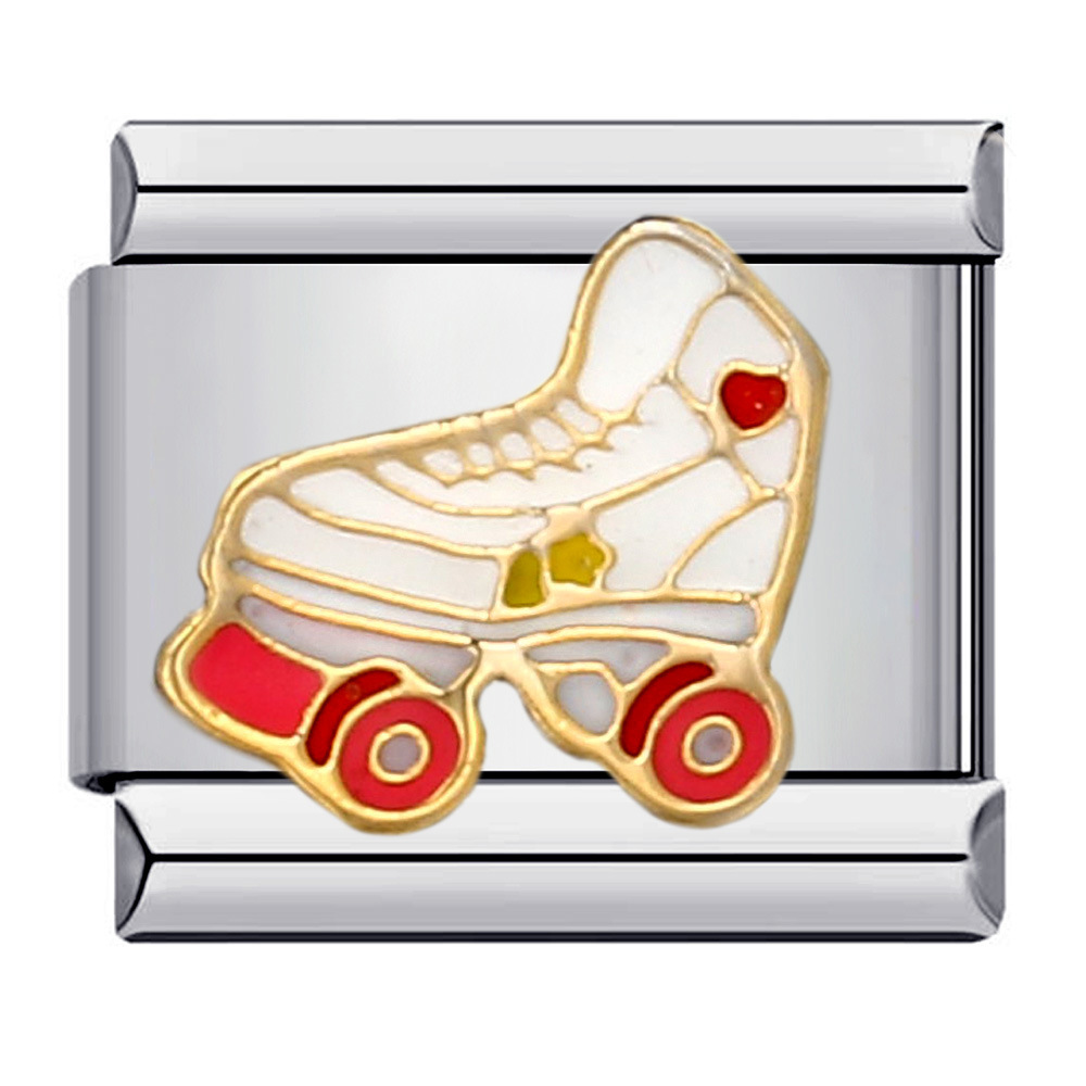 1 Piece 9*10mm 304 Stainless Steel Cartoon Skates Cake Polished Beads display picture 6